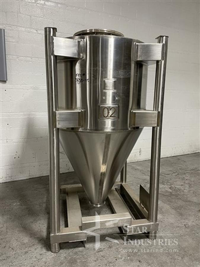 Used 50 Cu Ft Custom Powder Systems Bin, S/S