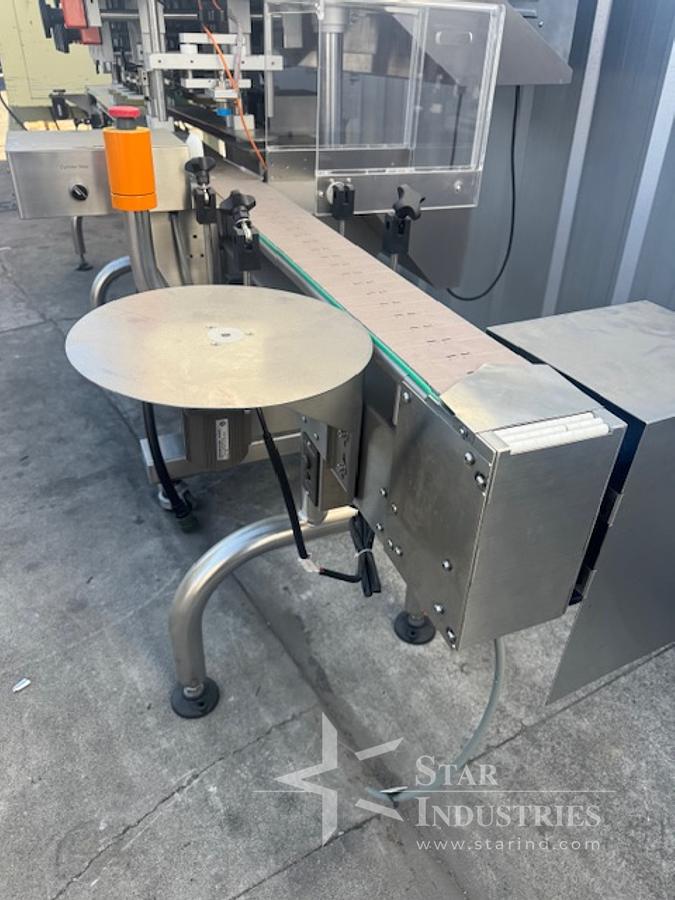 Used CVC 8-spindle Capper w/ Elevator & Conveyor