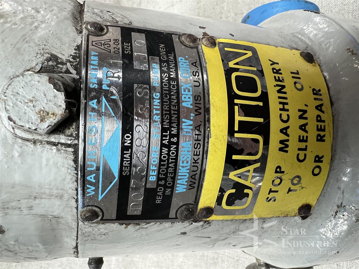 Used Waukesha Sanitary Pump