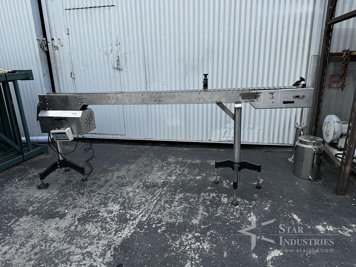 Used Cole-Parmer Masterflex Stainless Steel Conveyor with Stainless Steel Belt