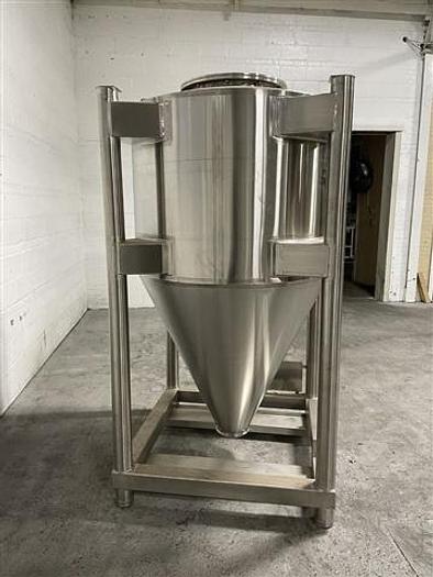 Used 50 Cu Ft Custom Powder Systems Bin, S/S