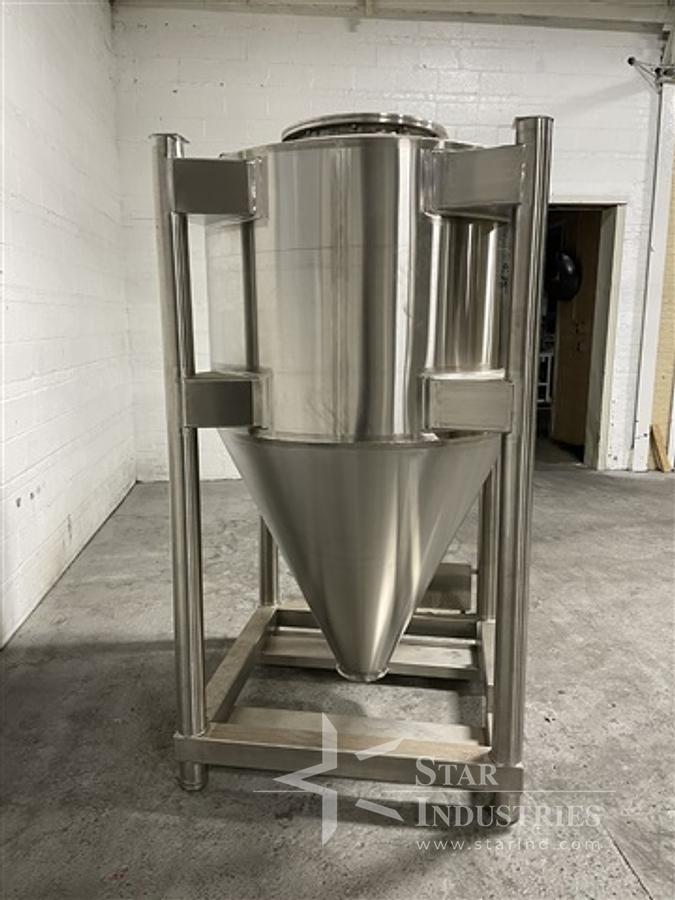 Used 50 Cu Ft Custom Powder Systems Bin, S/S