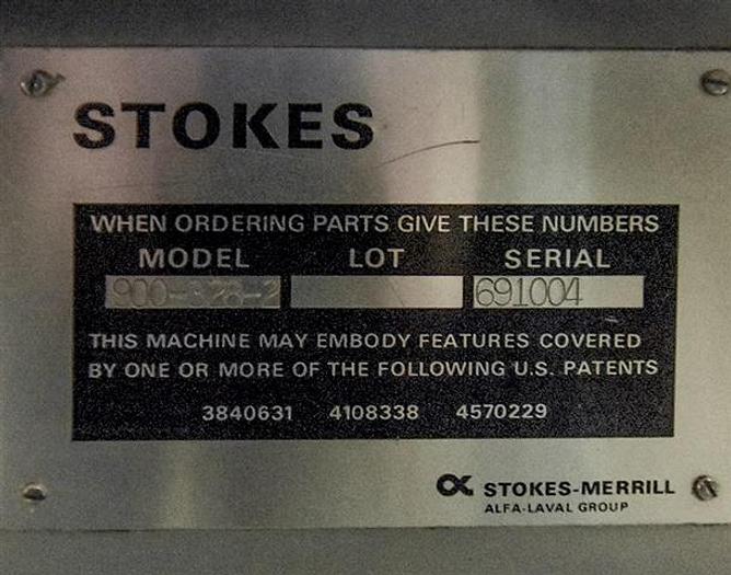 Used Stokes 328 D-tooled Bi-layer 33 station tablet press