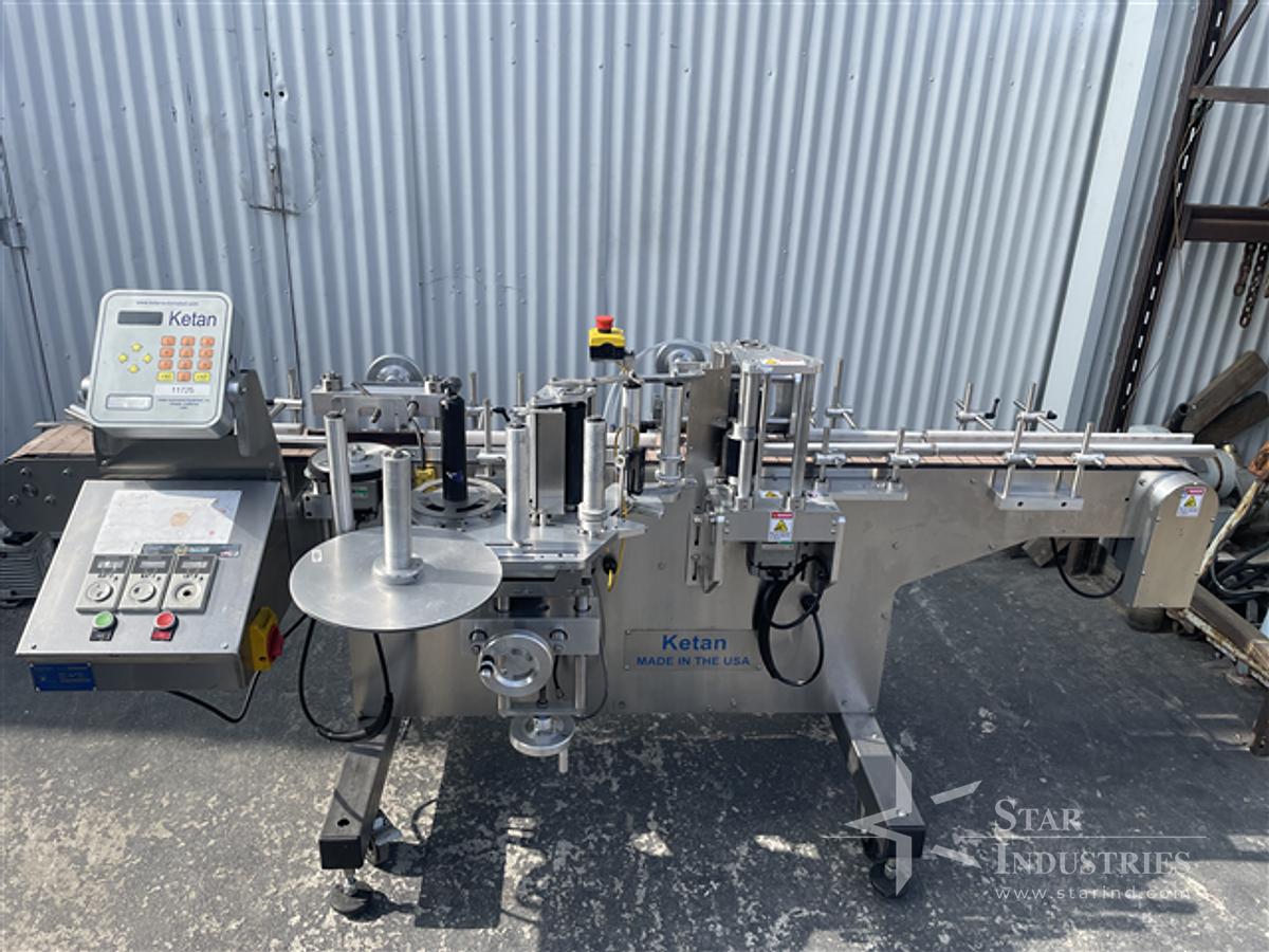 Used Ketan Model LR-290R 3-roll Labeler (LH Unit)