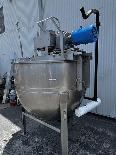 Used 250 Gallon Lee Single-motion Swept Jacketed Kettle