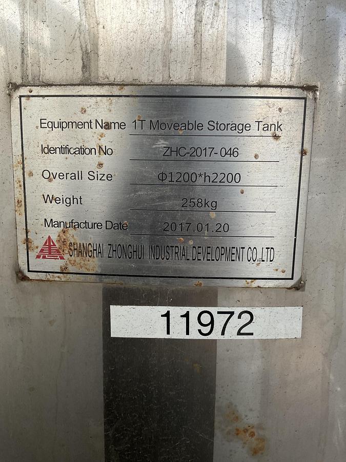 Used 1T Movable Storage Tank