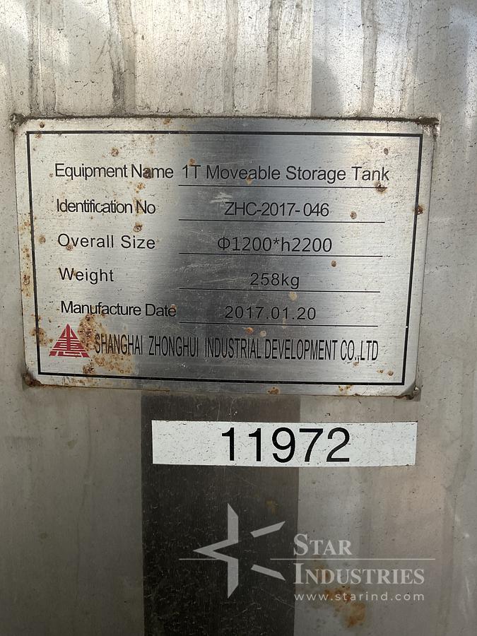 Used 1T Movable Storage Tank