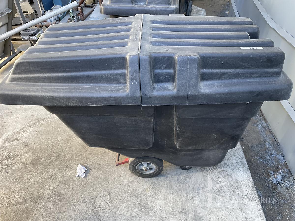 Used RubberMaid Black Plastic Garbage Disposal Bin