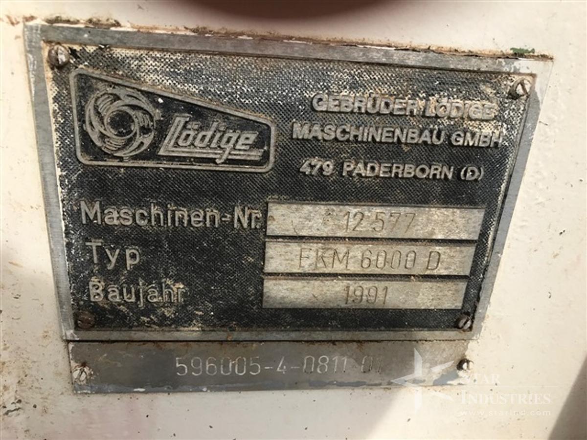 Used Lodige FKM-6000 Jacketed S.S. High-shear Mixer