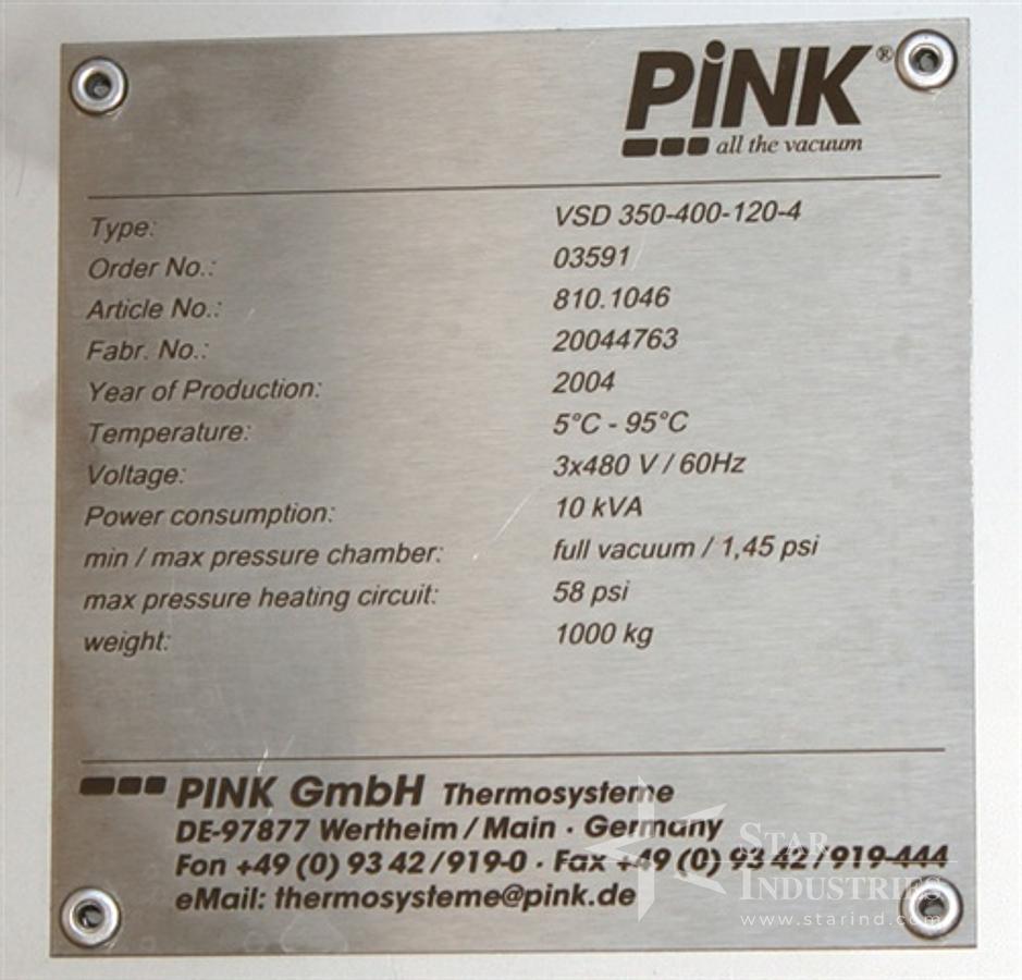 Used Pink Vacuum Oven VSD