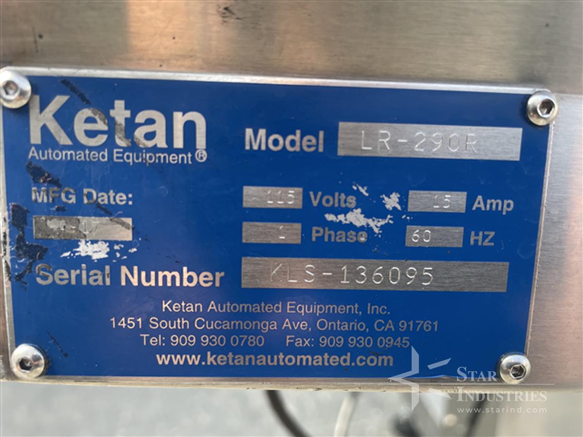 Used Ketan Model LR-290R 3-roll Labeler (LH Unit)
