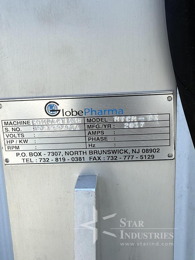 Used Globe Pharma Compaction Machine - Single Punch