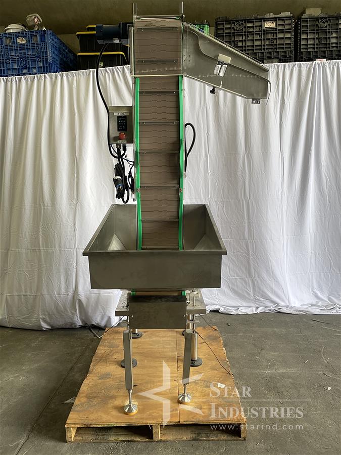 Used Cap Elevator with Stainless Steel Hopper