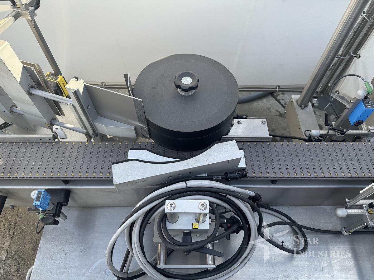 Used NJM Trotter W 127 Labeler w/ 3 Roll Splice