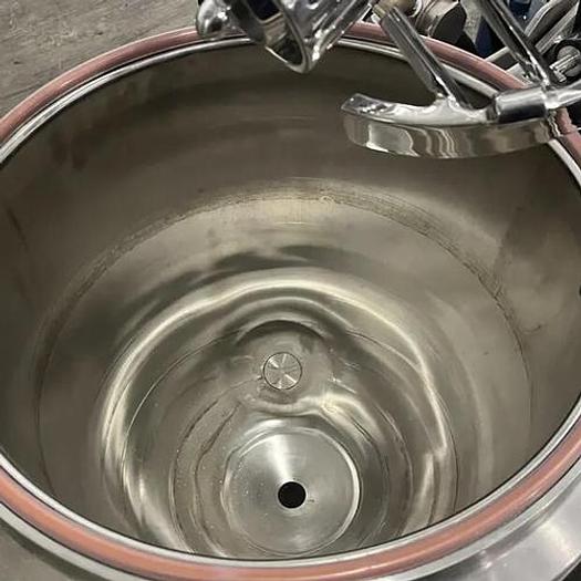 Used 10 gallon Lee Tri-Mix Turbo Shear vacuum mixing kettle, model 10D12T,