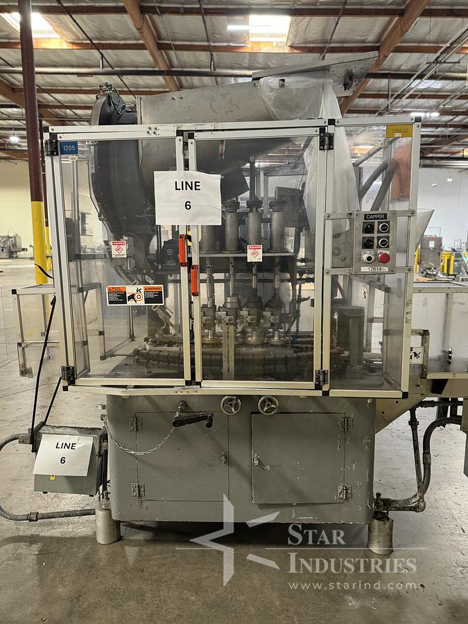 Used 4 Spindle Capper w/Hopper