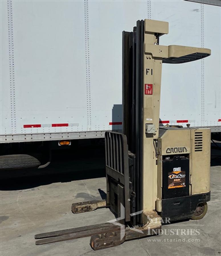 Used Crown Stand-up Forklift, 3500 lbs. capacity