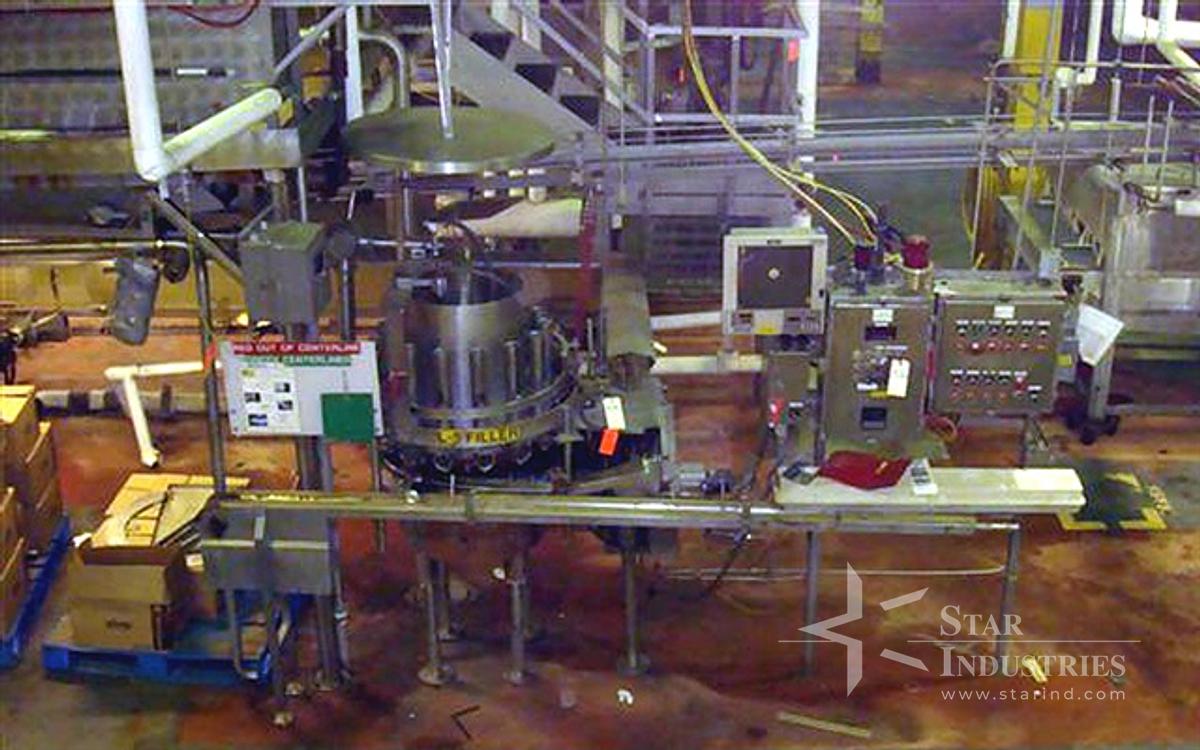 Used Elmar 14 valve Rotary Filler