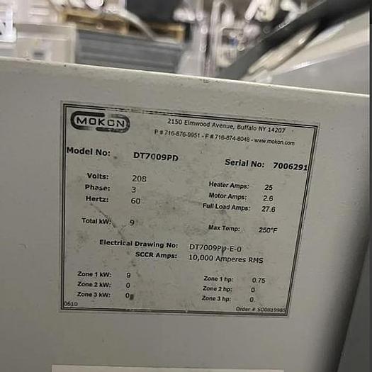 Used 10 gallon Lee Tri-Mix Turbo Shear vacuum mixing kettle, model 10D12T,