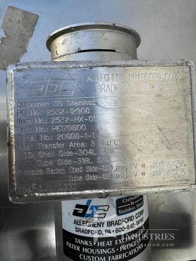 Used 2006 Allegheny Bradford Corp. Filter Housing 2532-HX-01