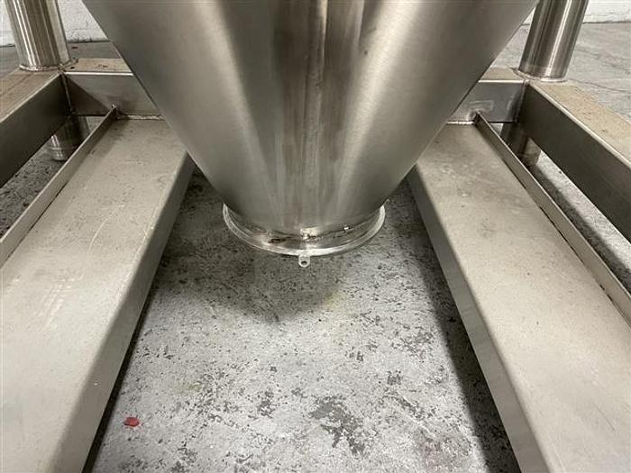 Used 50 Cu Ft Custom Powder Systems Bin, S/S