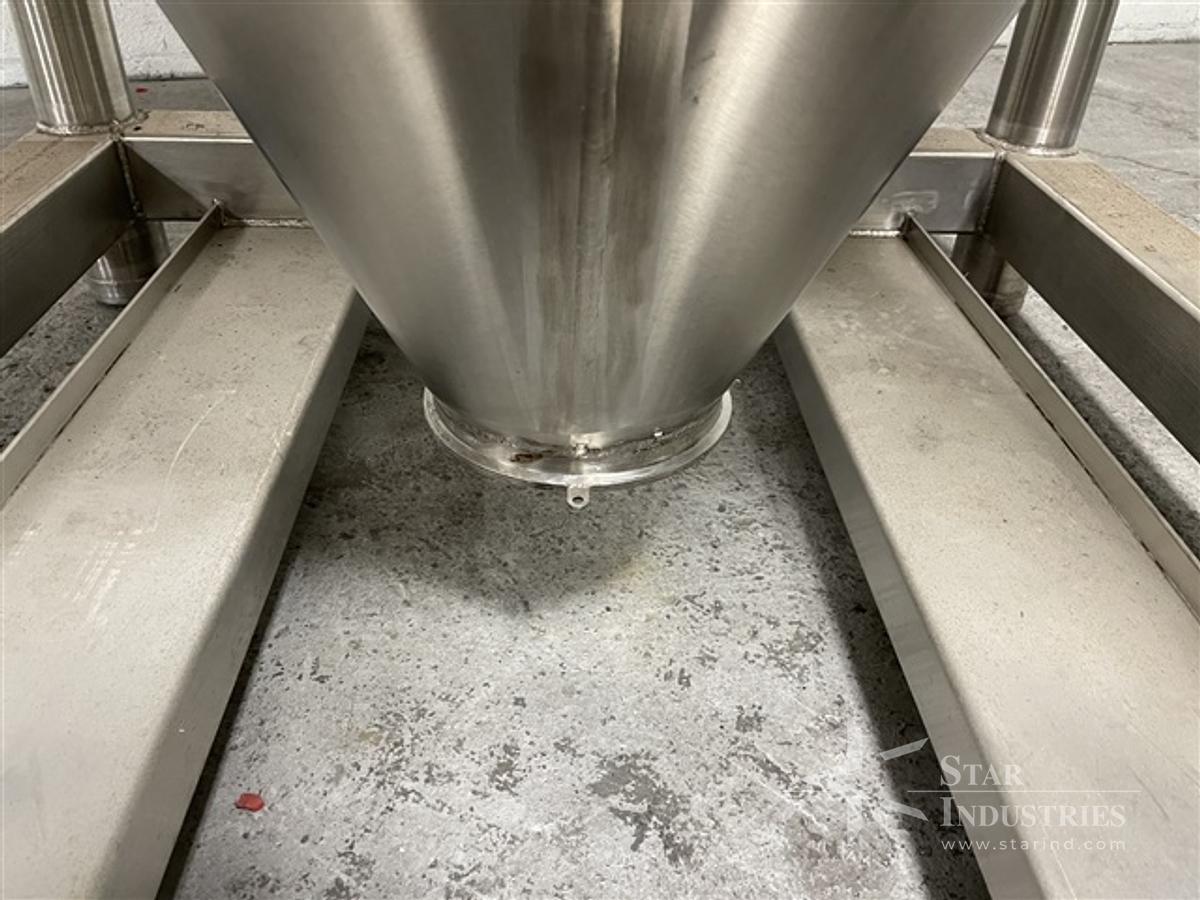 Used 50 Cu Ft Custom Powder Systems Bin, S/S