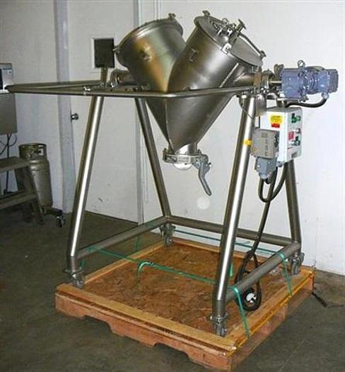 Used HB Metal Manufacturing 2 c.f. s.s. V-blender