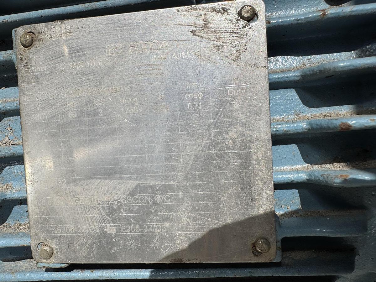 Used Stainless Steel Screw Conveyor, 96'' drop discharge