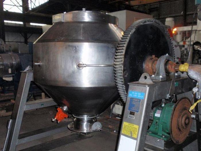 Used 20 CU FT GEMCO DOUBLE CONE VACUUM DRYER, HASTELLOY C276