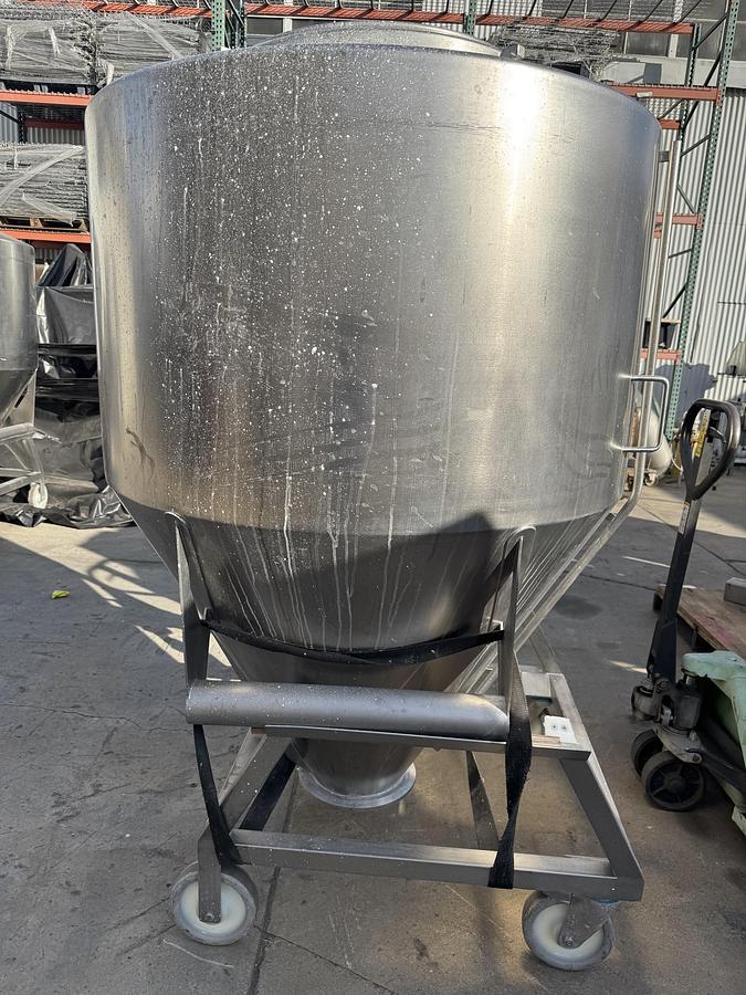 Used Tote, Bohle Bin, Stainless Steel