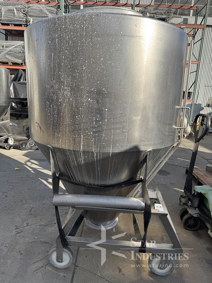 Used Tote, Bohle Bin, Stainless Steel