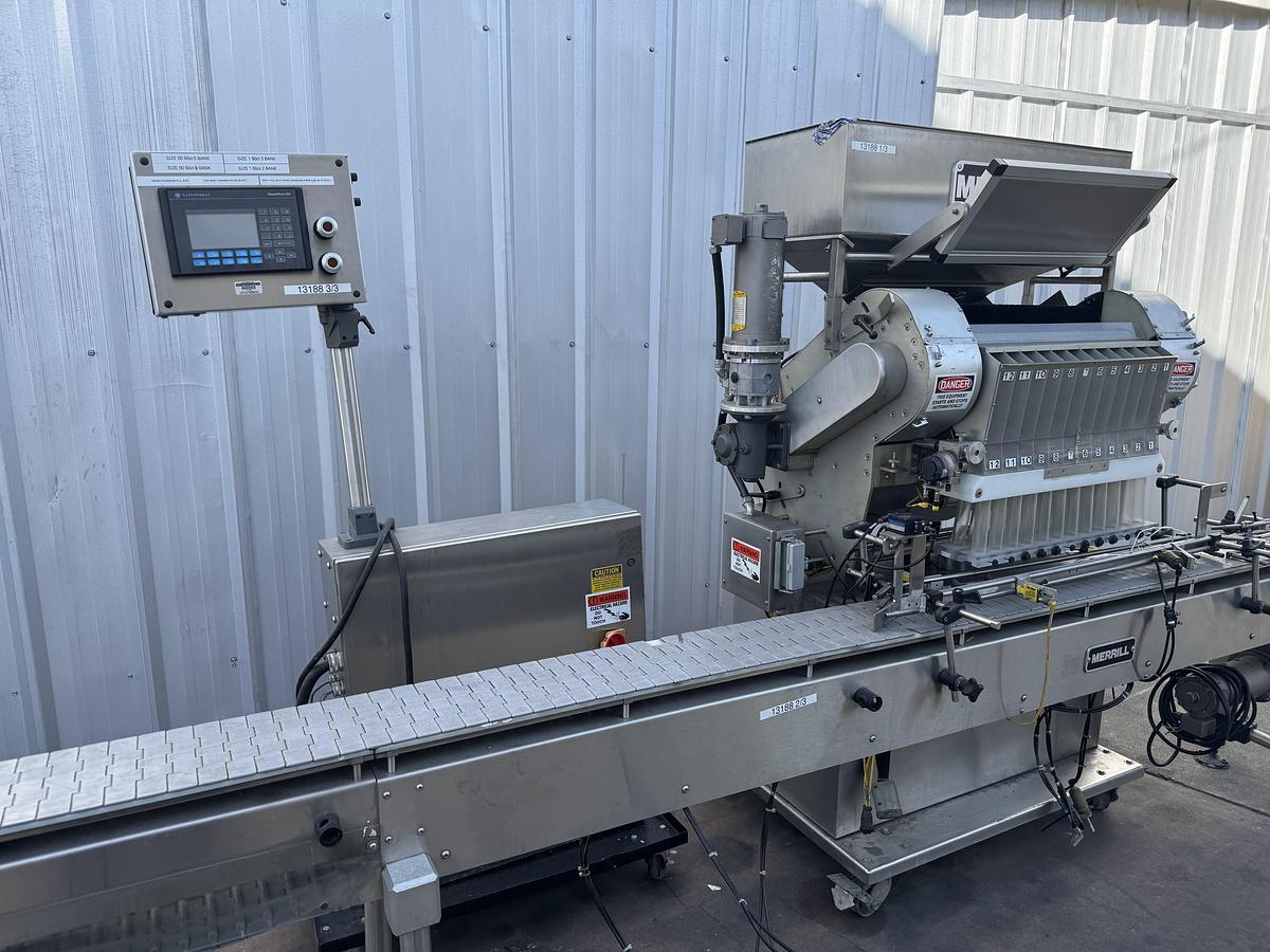 Used Merril Capsule Slot Counter 12 Station