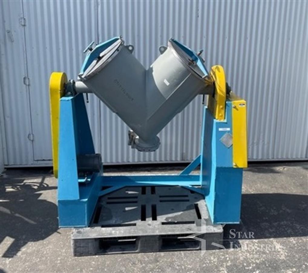 Used Patterson-Kelley 3 cu. ft. S.S. Twin shell Blender with Intensifier Bar