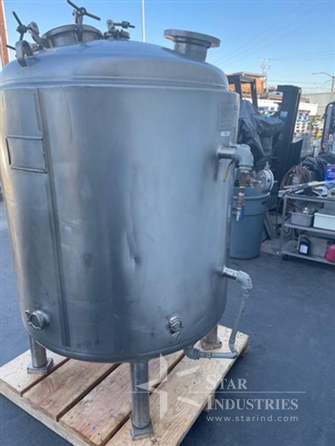 Used 850 liter Mueller S.S. Jacketed Tank