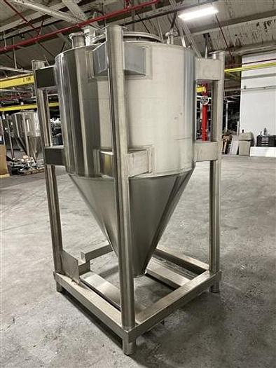 Used 50 Cu Ft Custom Powder Systems Bin, S/S