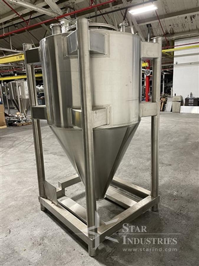 Used 50 Cu Ft Custom Powder Systems Bin, S/S