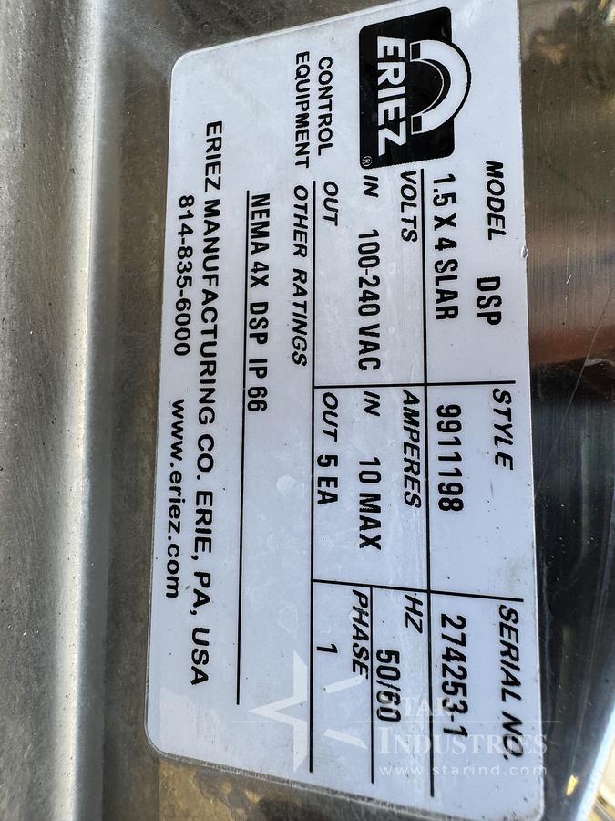 Used Eriez Model DSP Metal Detector