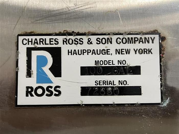 Used 100 Gallon Ross Mixing Tank, S/S