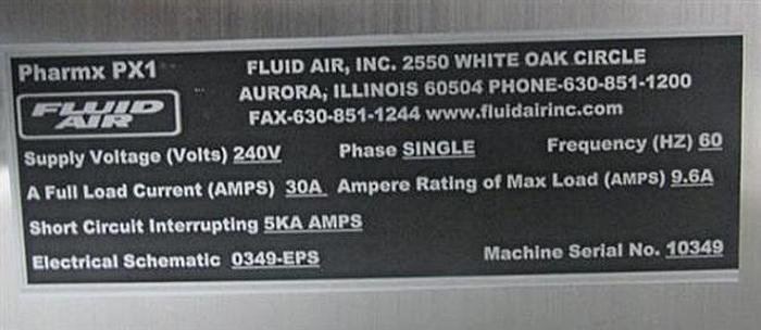 Used LITER FLUID AIR HIGH SHEAR MIXER, S/S, MODEL PX1