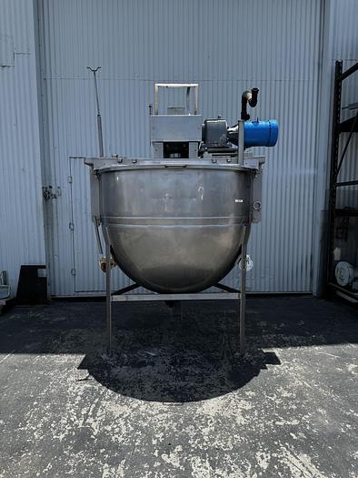 Used 250 Gallon Lee Single-motion Swept Jacketed Kettle