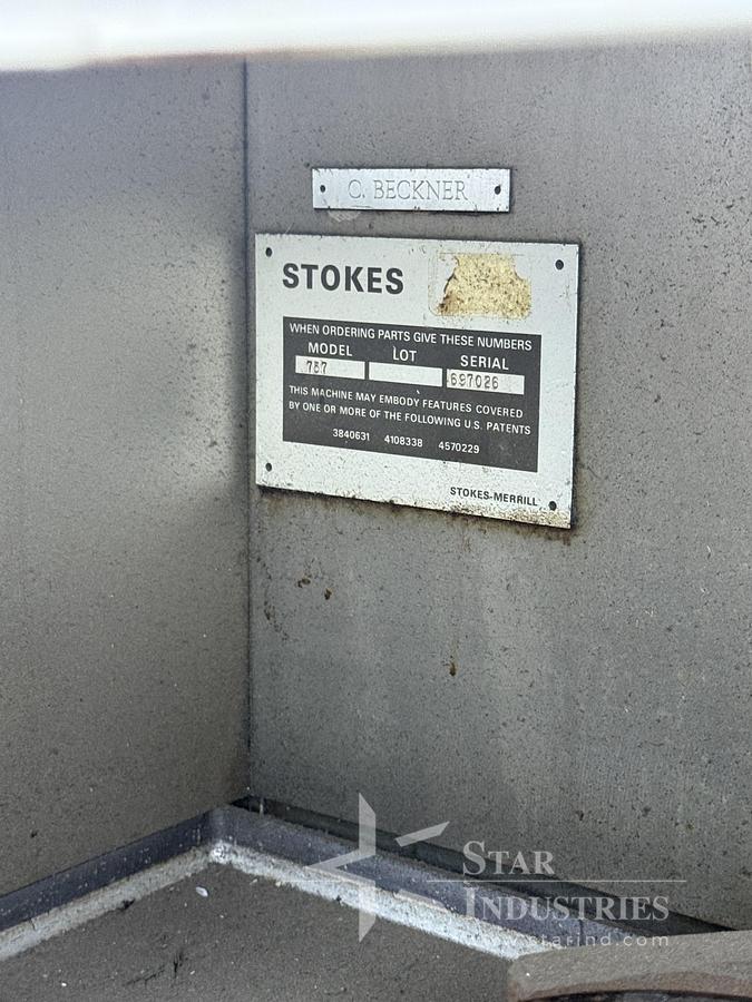 Used Genesis DT Stokes 43 station Tablet Press, Model 757, D-tooled