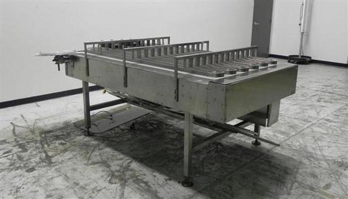 Used 40" x 7' Frame Multi-Lane accumulation conveyor