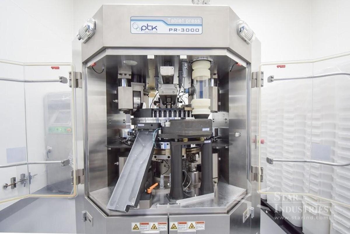 Used PR3000 Double Sided Rotary Tablet Press Model: PR3000