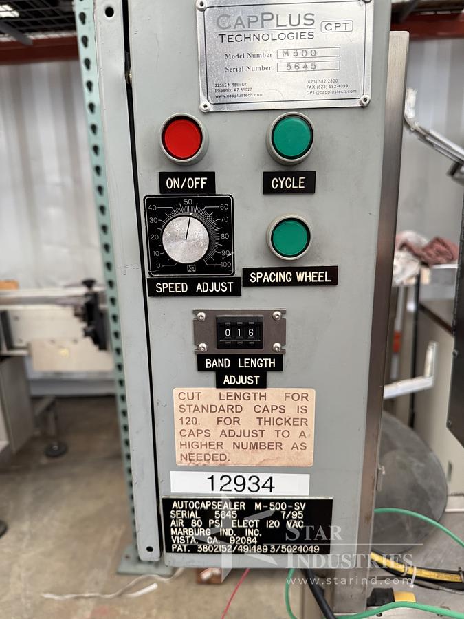 Used Marburg Auto Capsealer, M-500-SV
