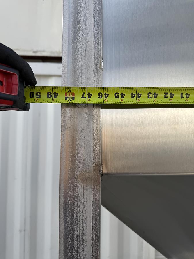 Used Stainless Steel Tank, on casters