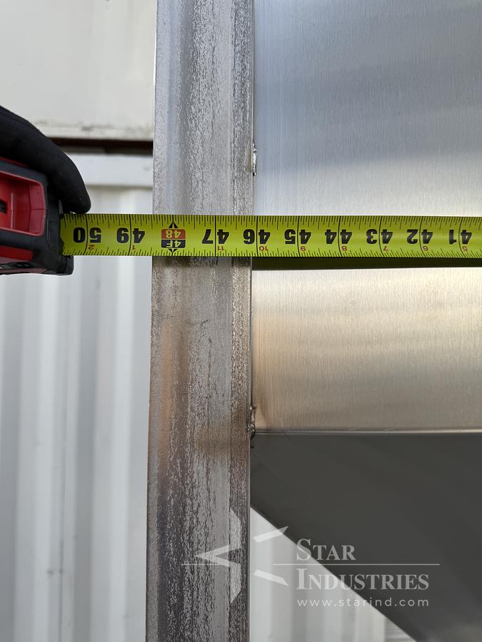 Used Stainless Steel Tank, on casters