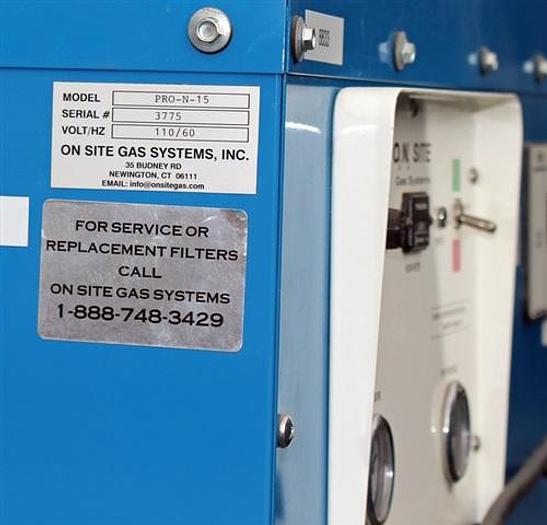 Used On Site PRO N-15 Nitrogen Gas System