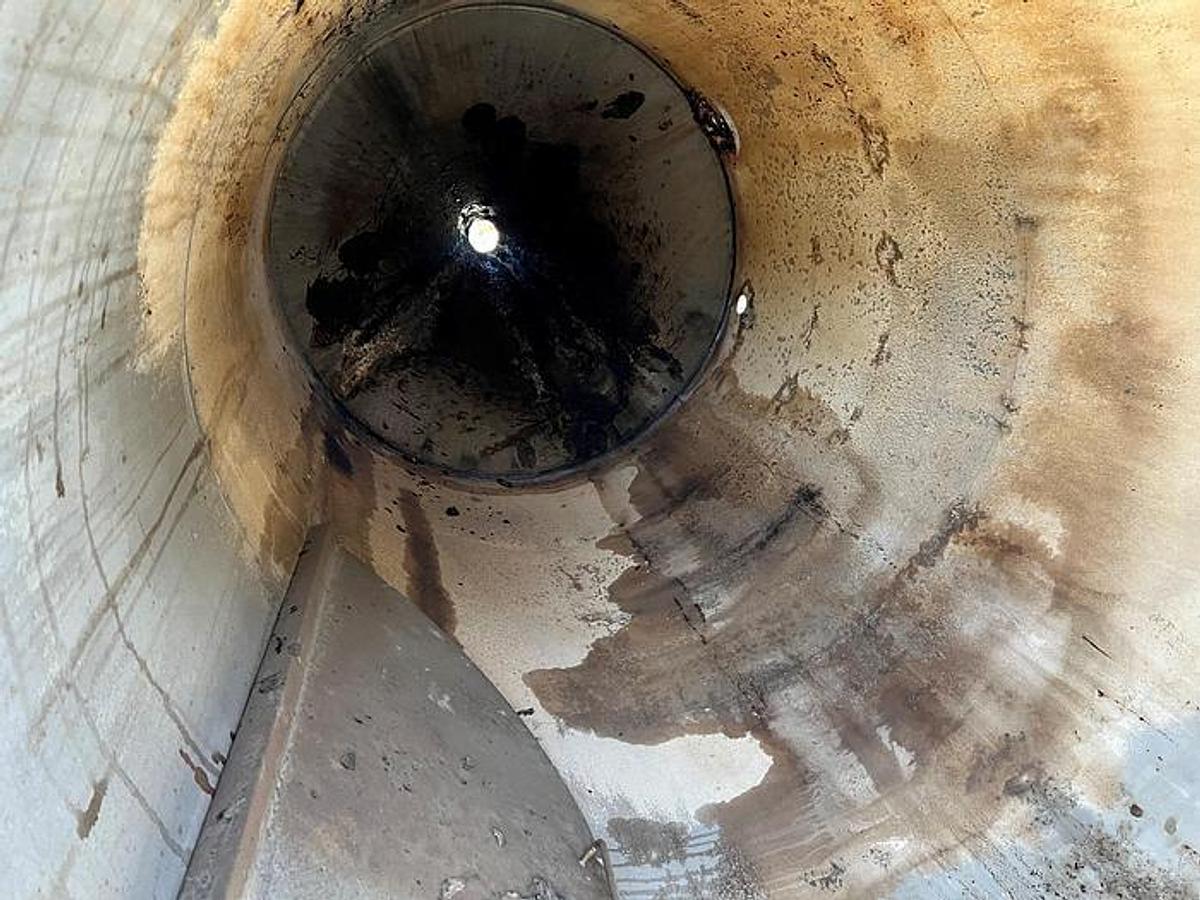 Used Tank, 800 Gallon, 316 Stainless, L&A, Cone Bottom