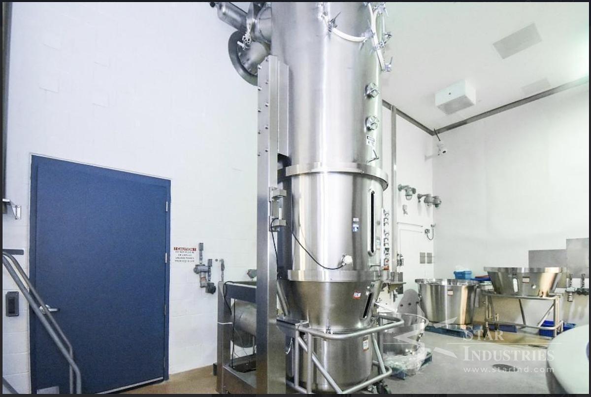 Used Vector Freund Flo Coater System FL-3N-120 Fluid Bed Dryer