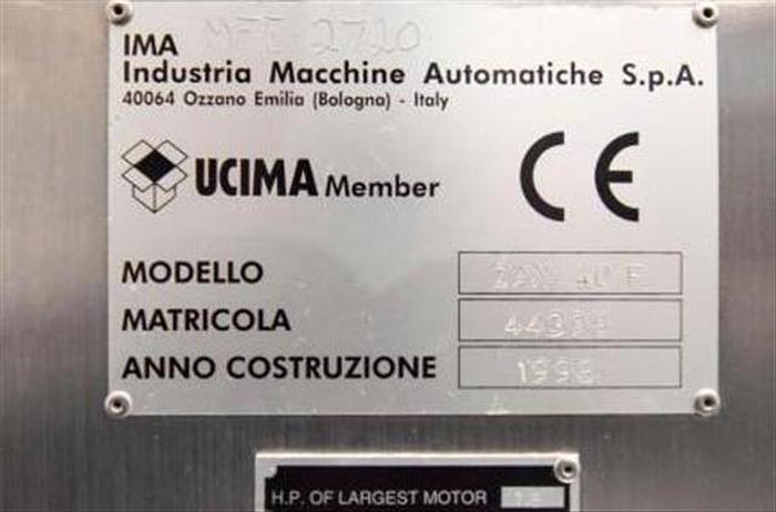 Used IMA Zanasi 40F Automatic Encapsulator